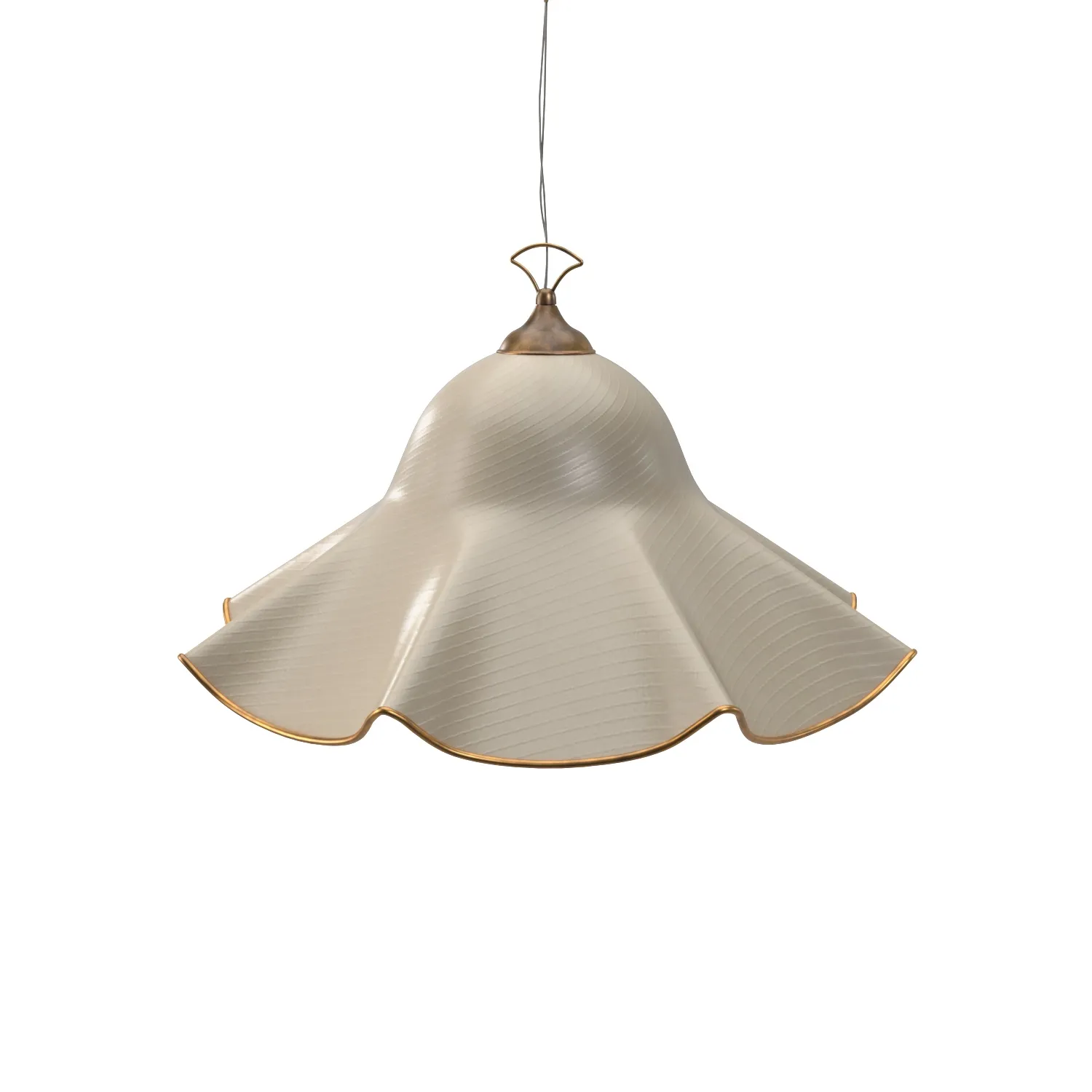 Italian Chandelier Handkerchief Murano Glass Incamiciato PBR 3D Model_06
